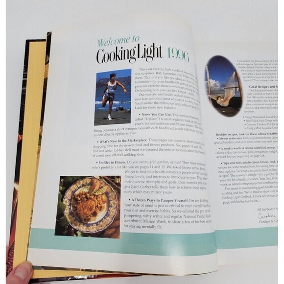 VINTAGE COOKBOOK LOT COOKING LIGHT 1994 1995 1996 OXMOOR HOUSE HARDCOVER RECIPES - Picture 4 of 14